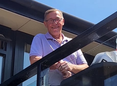 Mike Thurston, the July medal winner.
