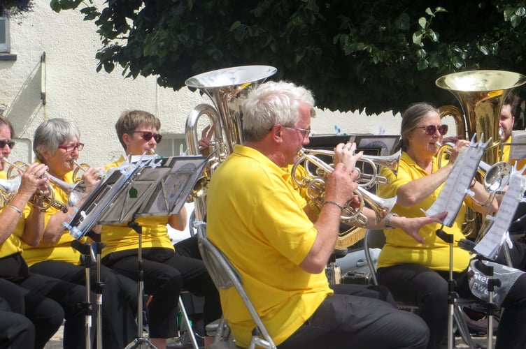 A few of the Crediton Town Band players.  SR 2822