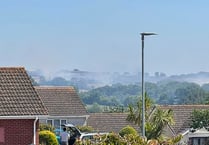 Large fire burning near Brixton