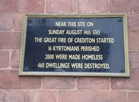 Today, August 14 is the anniversary of the Great Fire of Crediton