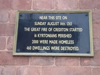 Today, August 14 is the anniversary of the Great Fire of Crediton