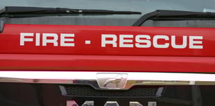 Crediton crews tackle derelict building blaze