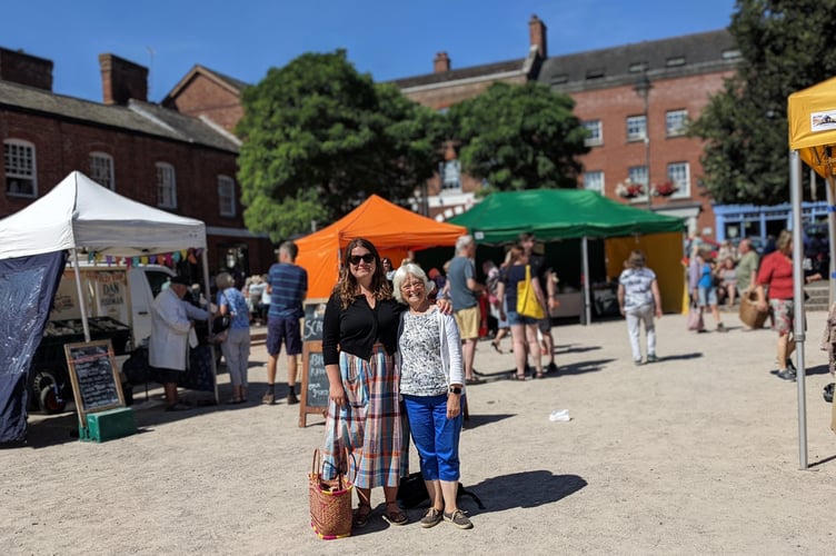Crediton Cookbook authors Amy Oboussier and Alison Orchard.
