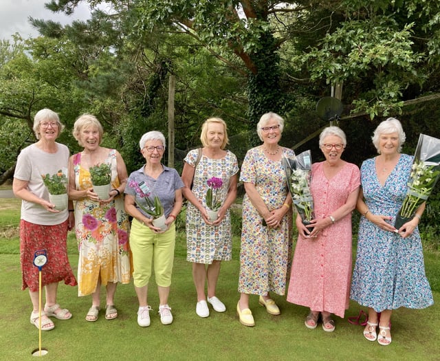 Golfers from other clubs joined ladies at Okehampton Golf Club