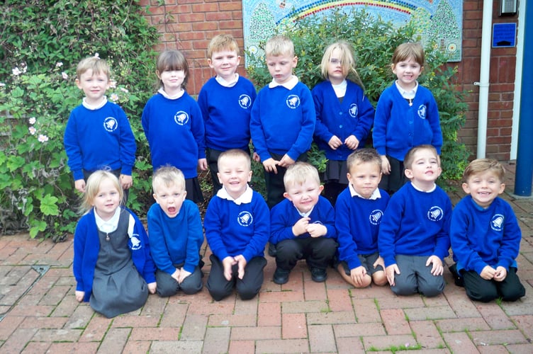 Bow Community Primary School’s new intake. Photo: Bow School
