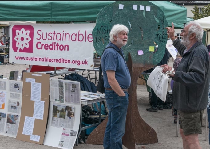 At a previous Sustainable Crediton Green Fair.