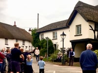 Good crowd heard Proclamation read at Coleford 
