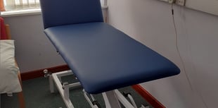 Couch for clinics at Crediton Hospital thanks to League of Friends