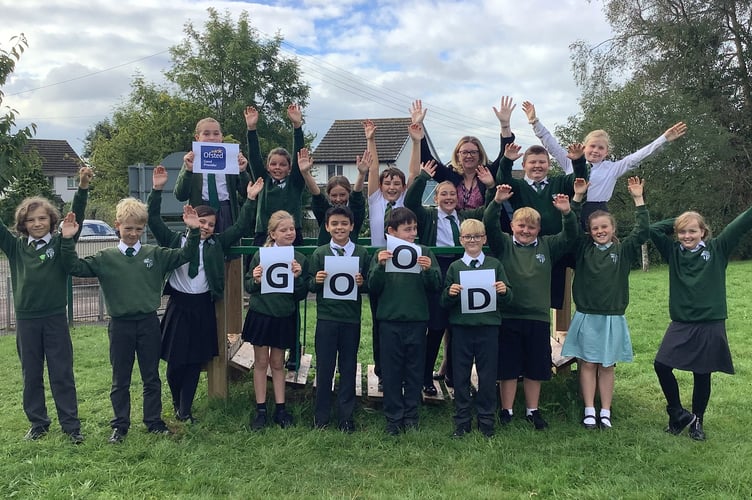 Pupils and staff at thrilled that Copplestone Primary and Pre-School has been rated ‘good’ by Ofsted.