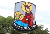 Newton St Cyres walk for Crediton Walk and Talk members
