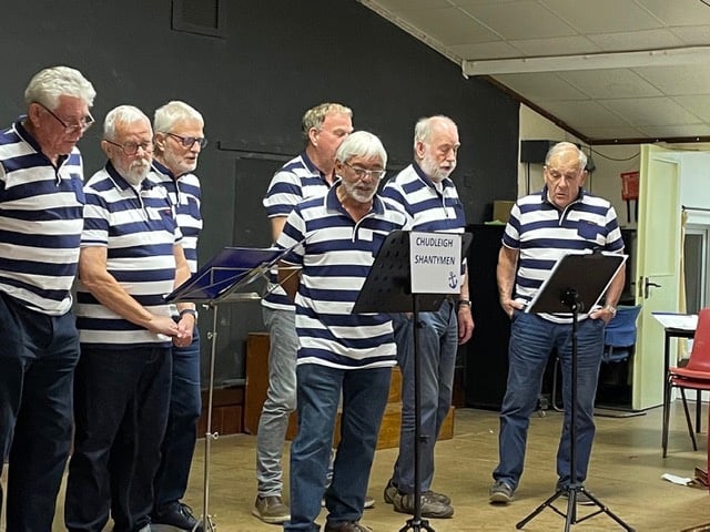 The Chudleigh Shantymen at St Swithun's harvest supper.