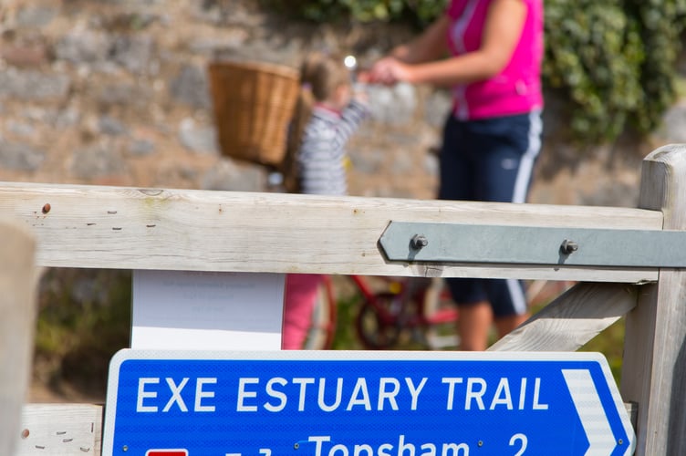Exe Estuary Trail gate.