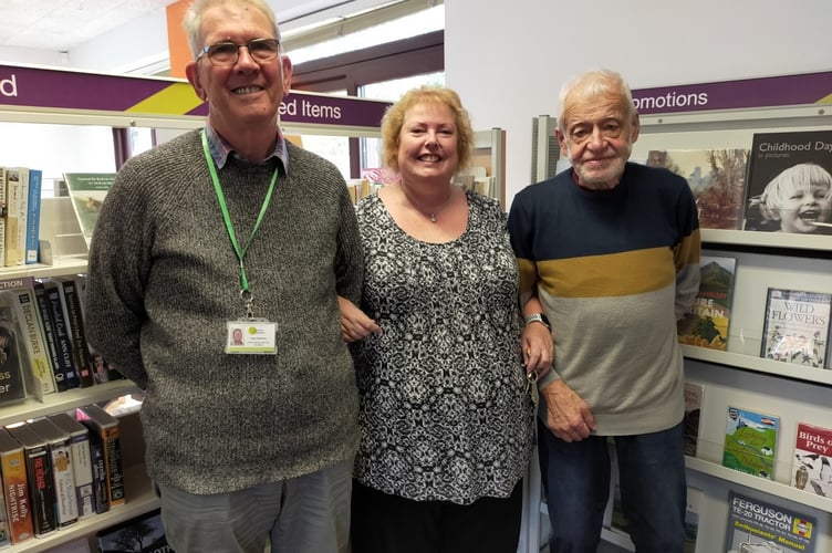 The Crediton Library Home Library Service volunteers who are waiting to help local people.
