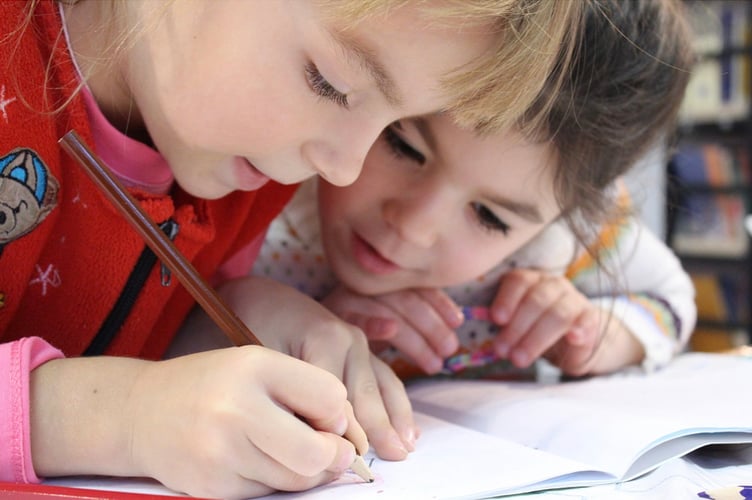 Children drawing