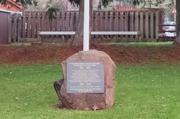 The Copplestone War Memorial. Photo: Stuart Penny