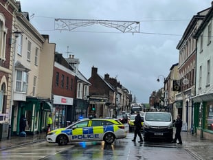 Crediton High Street closed due to incident
