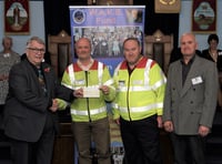 Devon Freemasons donate £1,500 to South West Blood Bikes
