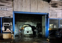 Tedburn St Mary garage suffers from serious fire
