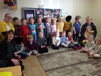 Crediton pre-school children raise £57 for Children in Need
