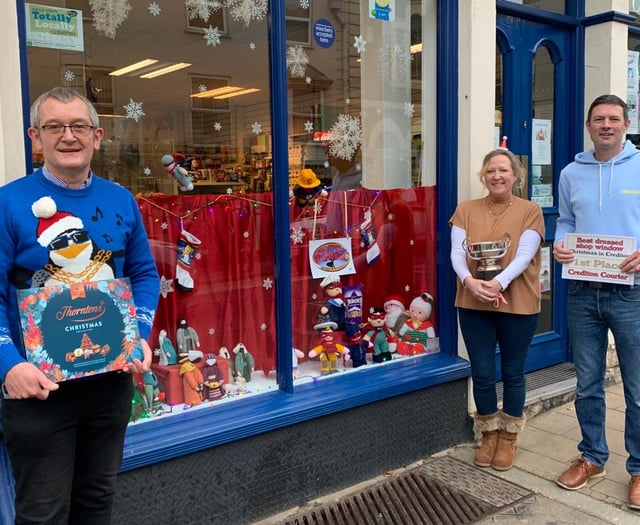 Crediton Best Dressed Christmas Shop or Business Window competition
