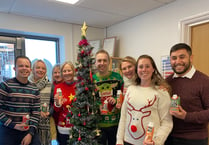 Staff wore Christmas Jumpers for Children in Need
