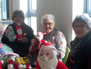 Knitted items raise funds for Crediton surgery League of Friends
