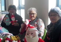 Knitted items raise funds for Crediton surgery League of Friends
