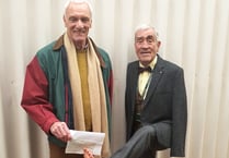 Surprise raffle win for Crediton councillor Frank
