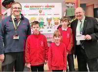 Crediton Masonic Lodge donates £100 to Hayward’s School
