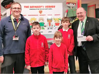 Crediton Masonic Lodge donates £100 to Hayward’s School
