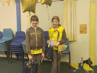 Gold Awards for 4th Crediton Brownies Anastazia and Isla
