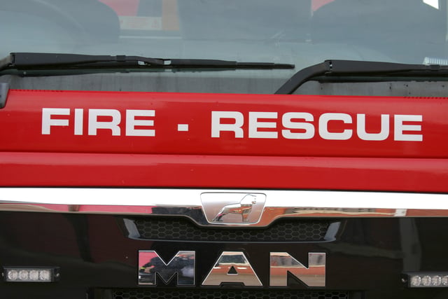 Fire crews used hydraulic rescue equipment to free casualty from car
