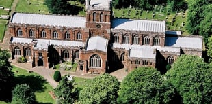 Towards Spring at Crediton Parish Church and Aerial photo offer