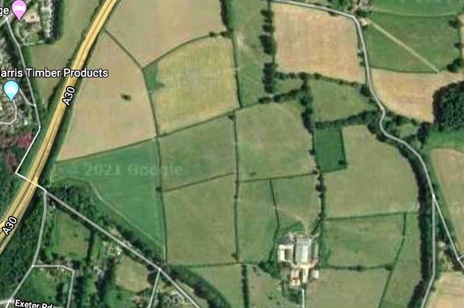 A Google Maps screenshot of Straitgate Farm.
