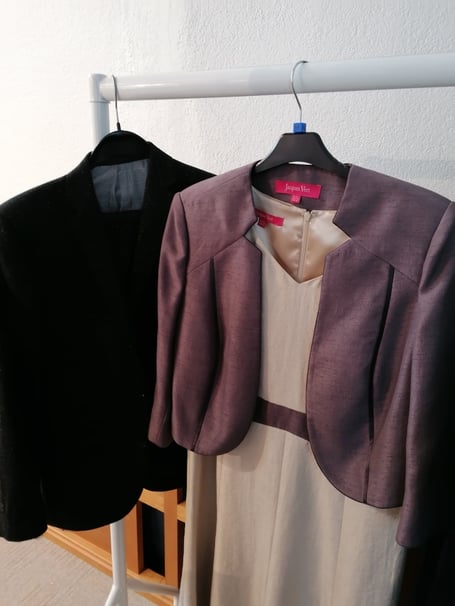 Some of the clothes available for sale.