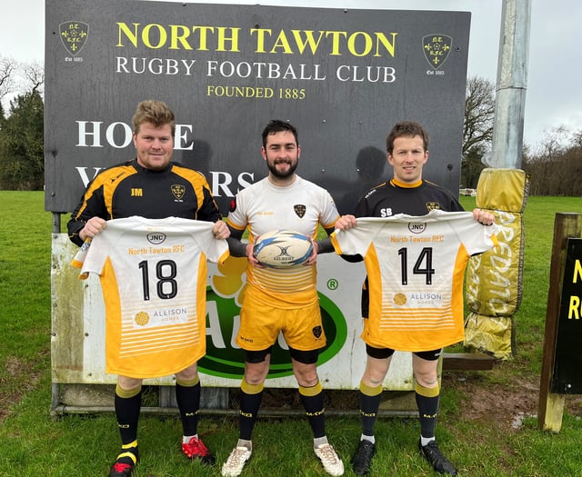 A new kit for North Tawton RFC thanks to local housing developer
