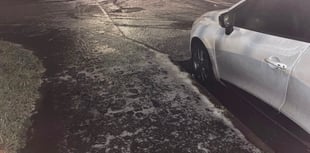 Icy roads warning and accidents in the Crediton area
