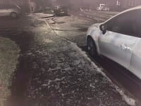 Icy roads warning and accidents in the Crediton area
