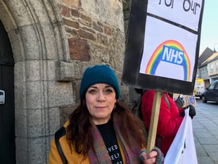 Demo in solidarity with NHS workers