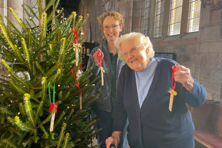 At the Crediton Christmas Tree Festival in December. AQ 9932