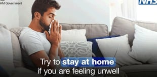People should stay at home when unwell