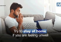People should stay at home when unwell