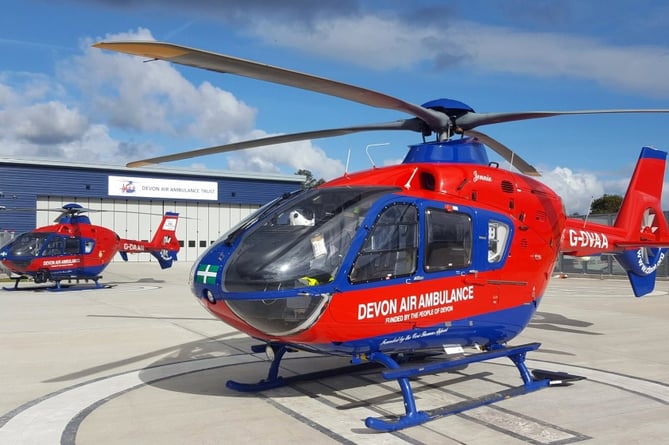 Both of the Devon Air Ambulances.  DAA
