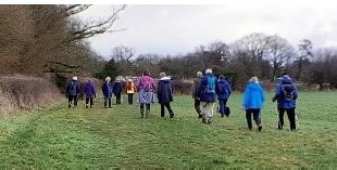 Good walking and plenty of bantering on walk