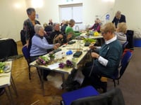 Members enjoyed Crediton Flower Club workshop