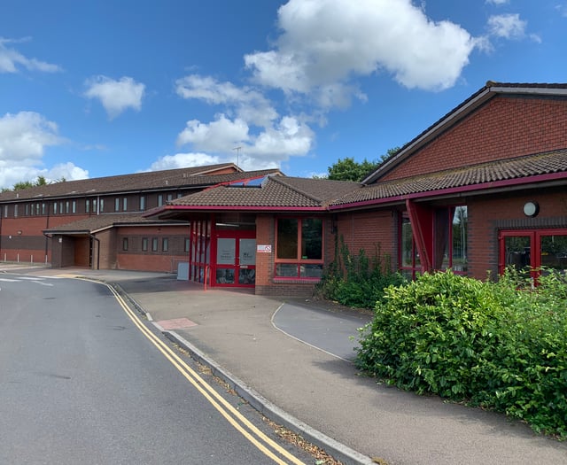 Travellers leave Crediton leisure centre car park
