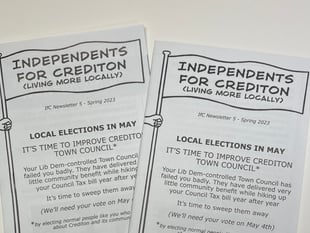 Letter: Taken aback by Independents for Crediton leaflet tone/content
