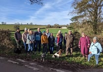 All invited to join Crediton Congregational Church Walking Group
