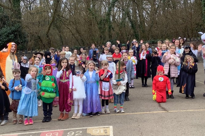 There were many colourful costumes at Yeoford Primary School for World Book Day.
