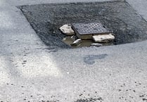 Pothole in Crediton causing problems for motorists